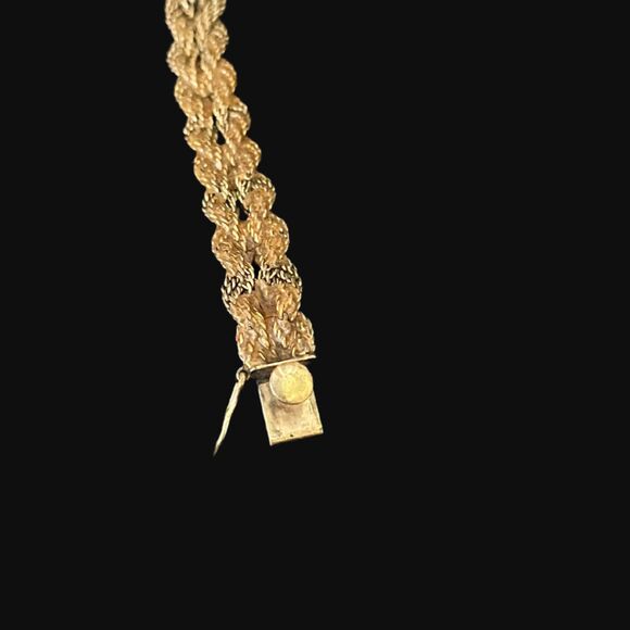 Vintage Elegant Zodiac Swiss Analog Gold Watch | 10K RGP Bezel | Braided Band - Picture 2 of 6